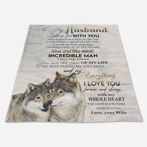 Best Valentine Gift For Husband, You Are The Most Incredible Man Fleece Blanket Gift For Family, Birthday, Couple, Gift For Him Gift Home Decor Bedding Couch Sofa Soft and Comfy 1670580812885.jpg