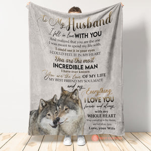 Best Valentine Gift For Husband, You Are The Most Incredible Man Fleece Blanket Gift For Family, Birthday, Couple, Gift For Him Gift Home Decor Bedding Couch Sofa Soft and Comfy 1670580813006.jpg