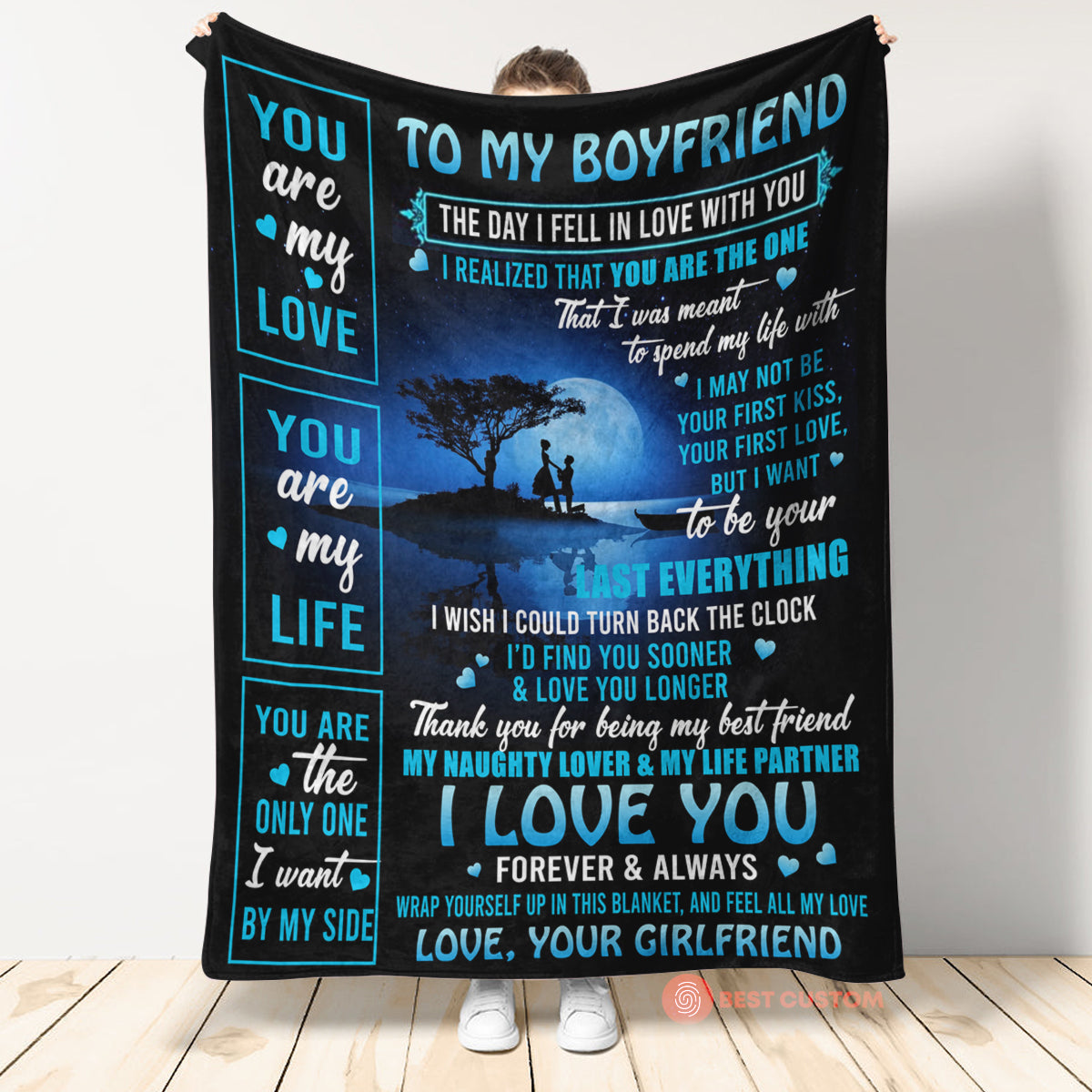 Amazon.com: to My Wife Blanket, Best Gift for Your Life Partner with  Quotes, Gift for Wife, Valentine's Day Gifts, Birthday Gift, for Wife,  Supersoft and Cozy Blanket (60