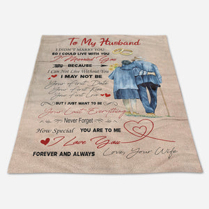 Best Valentine Gift For Boyfriend Blanket, To My Husband I Love You Forever And Always Fleece Blanket 1673604378112.jpg