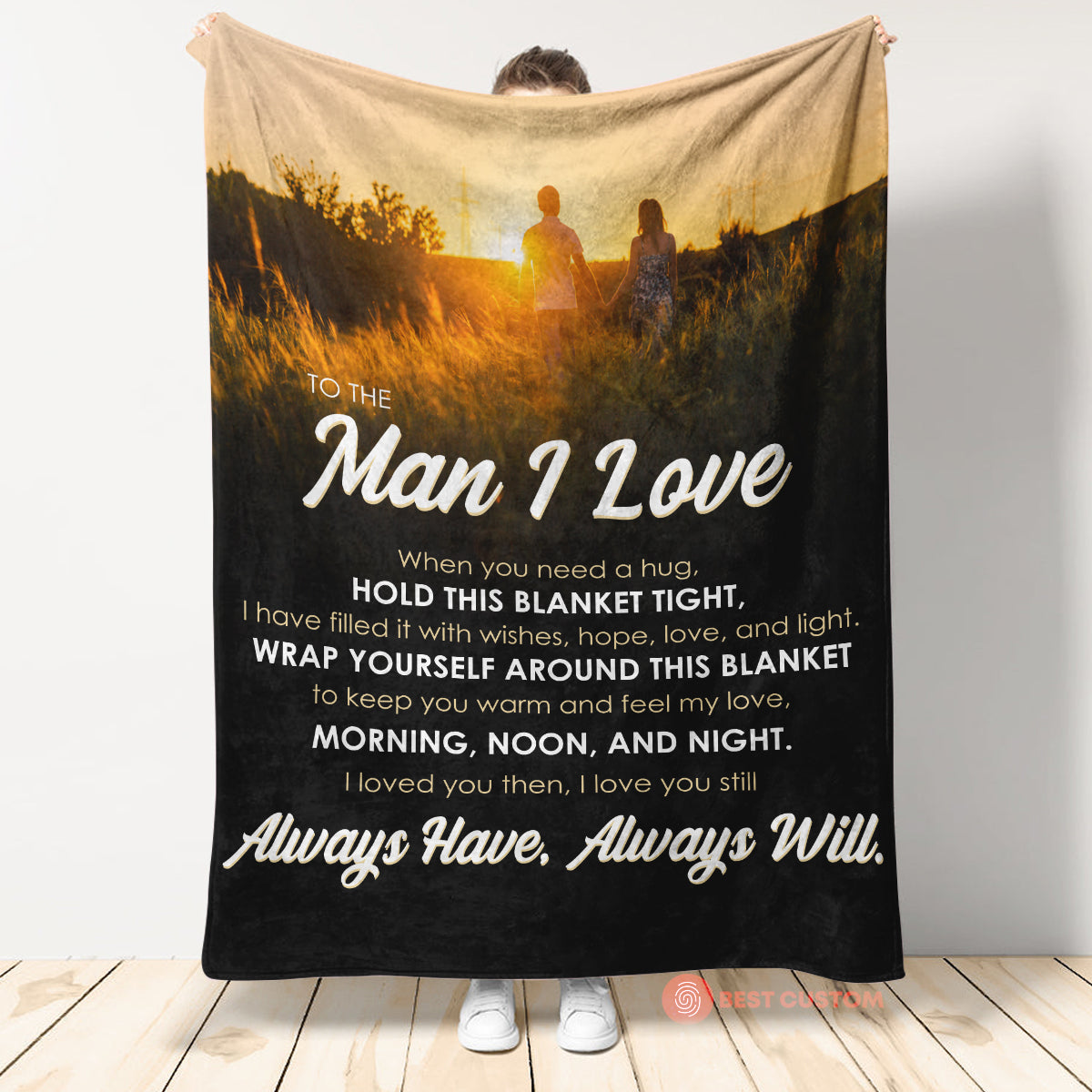 Best Valentine Gift For Husband Blanket, To The Man I Love 1673667128135.jpg