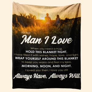 Best Valentine Gift For Husband Blanket, To The Man I Love 1673667128574.jpg