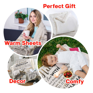 Best Valentine Gift For Husband, You Are The Most Incredible Man Fleece Blanket Gift For Family, Birthday, Couple, Gift For Him Gift Home Decor Bedding Couch Sofa Soft and Comfy 1673668239493.jpg