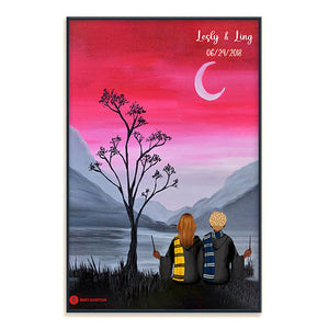 Wizard Couple With Tree - Personalized Poster & Canvas - Gift For Couple 18_1_405a618f-1907-4445-a137-e818bb8de1e0.jpg?v=1644629978
