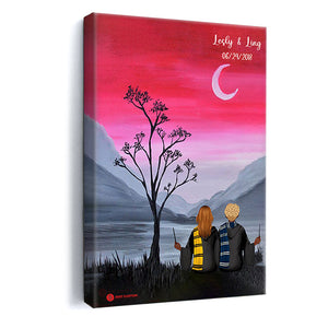 Wizard Couple With Tree - Personalized Poster & Canvas - Gift For Couple 18_2_4cbf640f-5d85-4d65-aa8e-9cc9265a3fd7.jpg?v=1644629978