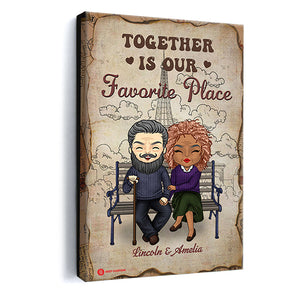 Together Is Our Favorite Place - Personalized Poster & Canvas - Gift For Couple 18_2.jpg?v=1644629737