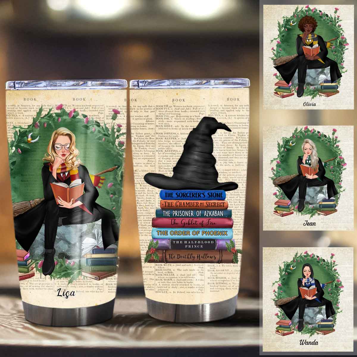 Just A Girl Who Loves Harry Potter Book Personalized Tumbler - Book