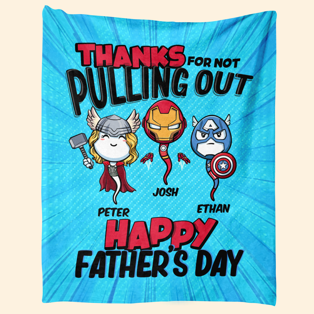 Multiverse Thanks For Not Pulling Out - Personalized Blanket - Father's Day, Funny, Birthday Gift For Dad, Husband 1_0afcd701-fa2d-41df-9734-c17189d2c4ae.jpg?v=1683700492