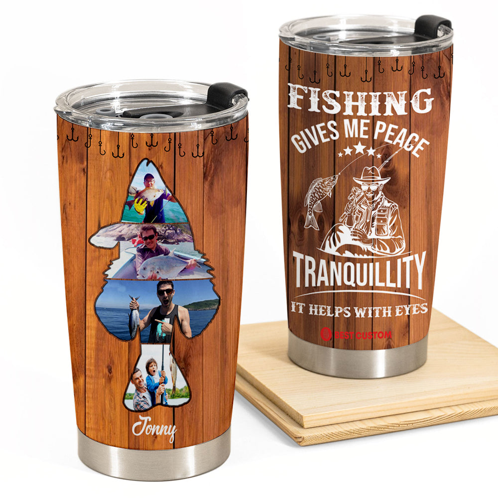 Crappie Fishing - Personalized Photo Tumbler - Gift For Fishing Lovers