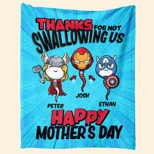 Multiverse Thanks For Not Swallowing - Personalized Blanket - Mother's Day, Funny, Birthday Gift For Mom, Wife 1_1fda8f5f-d458-4e41-b4f8-9b4a61a5068e.jpg?v=1683693413
