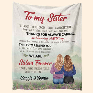 I Am Here For You - Personalized Blanket - Birthday Gift For Sisters, Soul Sisters, Besties 1_35ee5ac1-fd14-49b5-be77-4168d9f2101b.jpg?v=1677481349