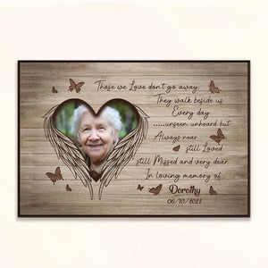 They Walk Beside Us Everyday - Personalized Canvas - Loving, Memorial Gift For Family Members With Lost One