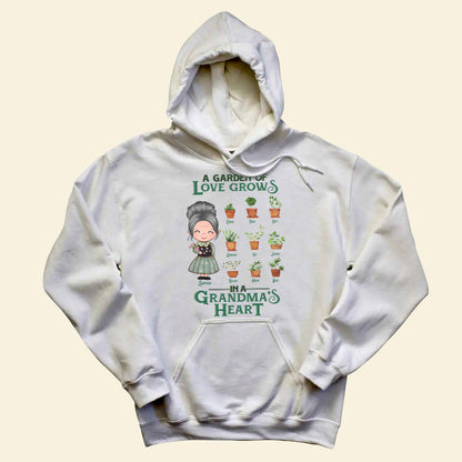 Grandma's Garden - Personalized Shirt - Loving, Birthday Gift For Grandma Apparel - Gift For Grandma