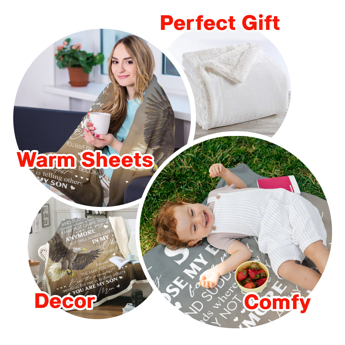 Gift For Son Blanket, To My Son I Close My Eyes For A Moment