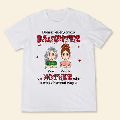 Polka Dot Pattern Mom And Daughters - Personalized Apprael - Mother's Day, Gift For Mother