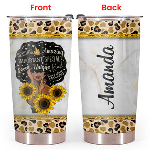 You Are Beautiful Personalized Tumbler Birthday Gift For Her