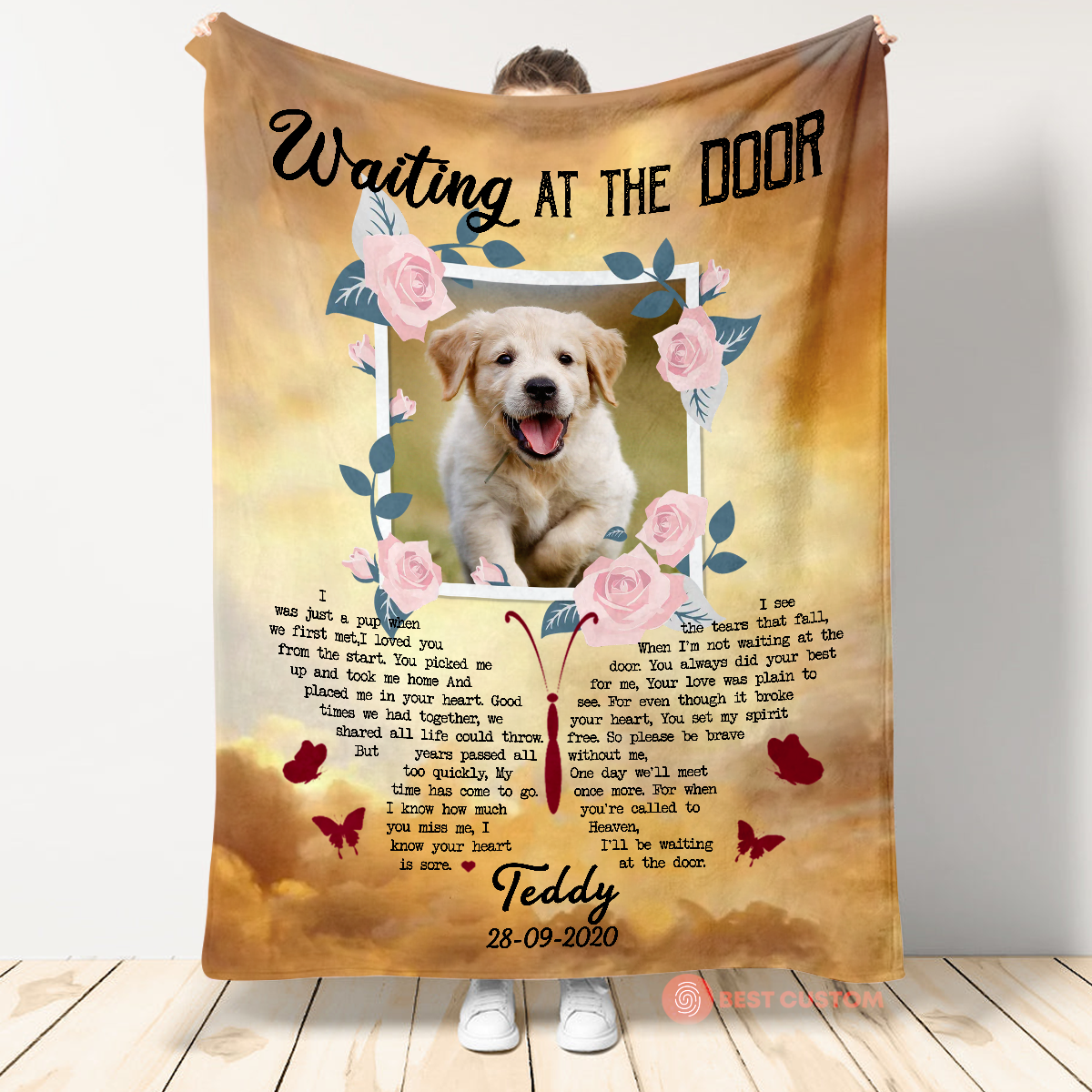 Dog Remembrance Blanket - You Set My Spirit Free - Dog Memorial Gifts For Men