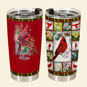 Cardinal Bird I Am Always With You - Personalized Tumbler - Memorial Gift