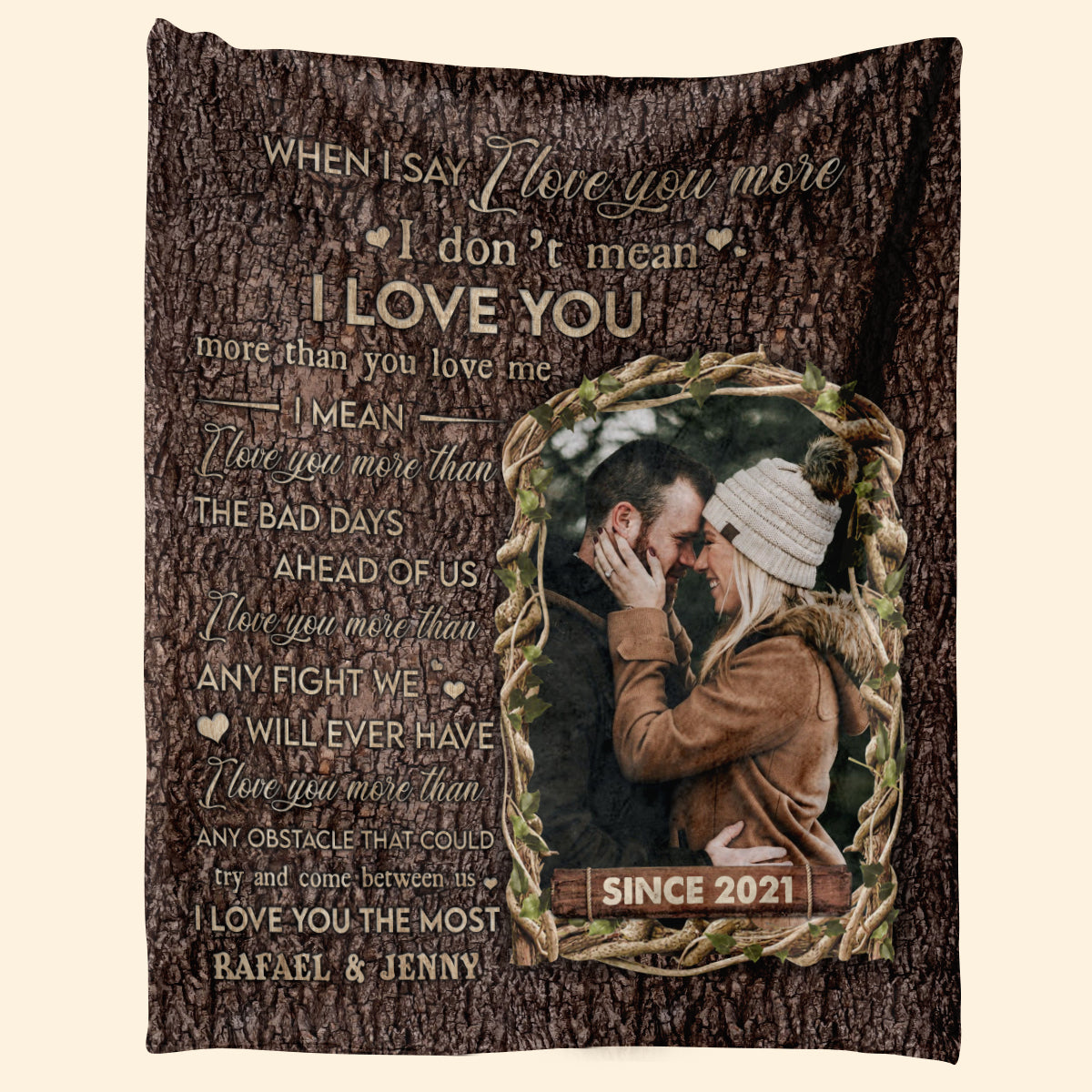 When I Say I Love You More -Personalized Blanket - Anniversary, Lovely Gift For Couple, Spouse Blanket - Gift For Couple 1_2e179de4-3898-4d4c-82ef-edd33b3c010d.jpg?v=1676444351