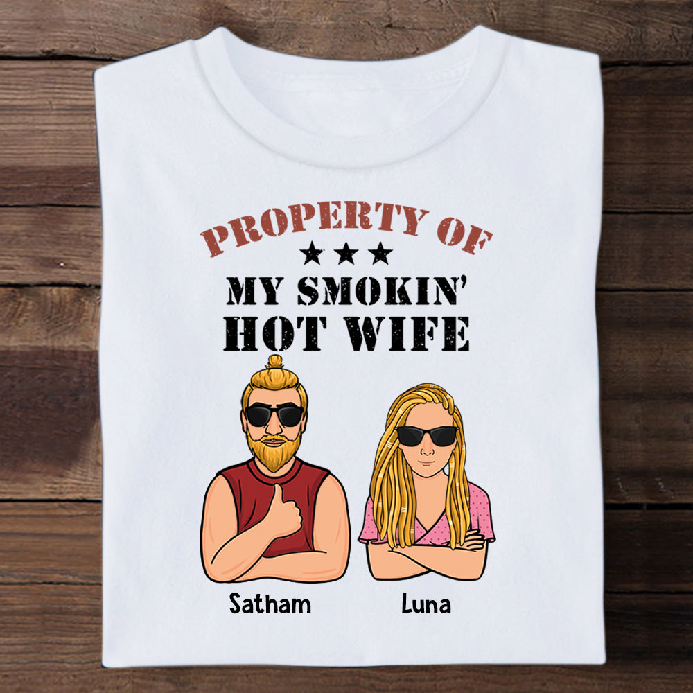 Property Of My Hot Wife Custom Apparel - Gift For Husband