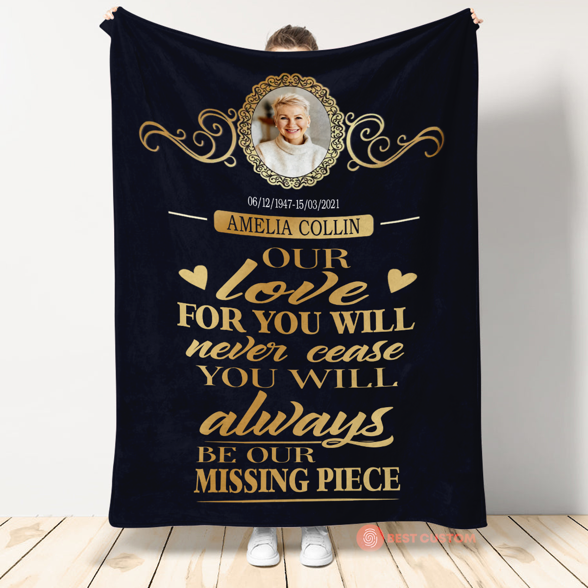 You Will Always Be Our Missing Piece Photo Canvas Memorial