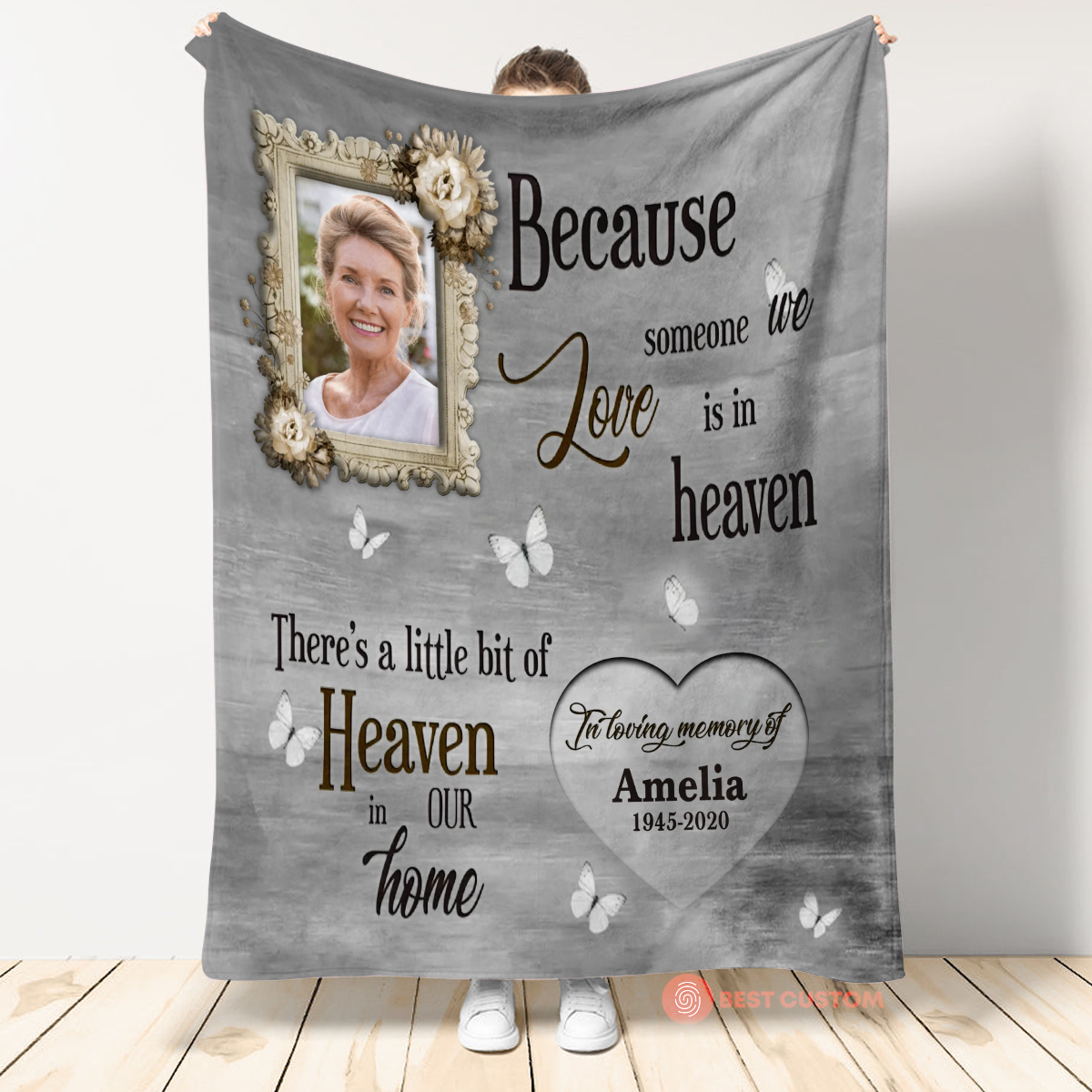 Memories Become Treasures Custom Photo Canvas Memorial