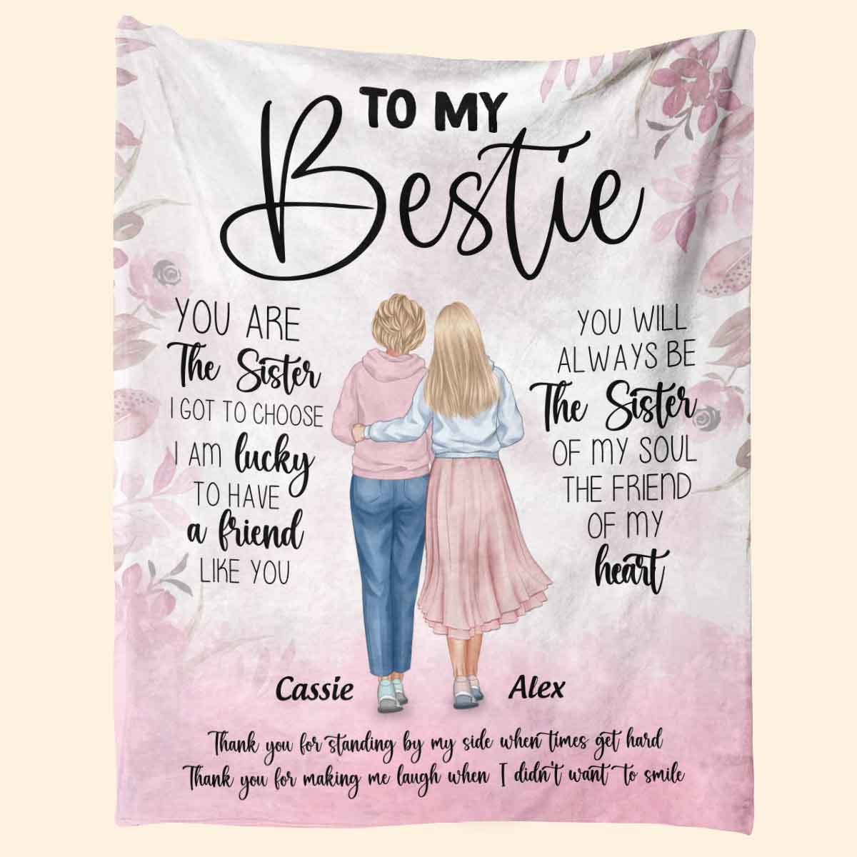 You Are The Sister - Personalized Blanket - Birthday, Friendship's Day Gift For Her, Besties, Friends 1_fe3ca8b4-9673-4b87-b068-54d2157ede39.jpg?v=1677483322