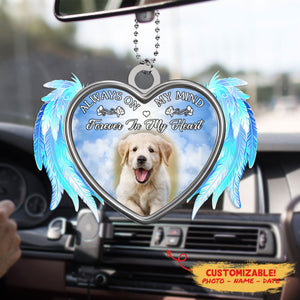 In Memory Of A Dog Ornament - Always On My Mind Forever In My Heart - Dog Memory Presents