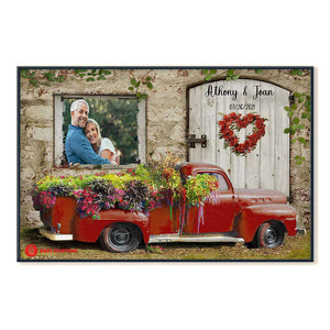 Flower Pickup Truck And Country Scene - Personalized Photo Poster & Canvas - Gift For Couple 20_1.jpg?v=1644630471
