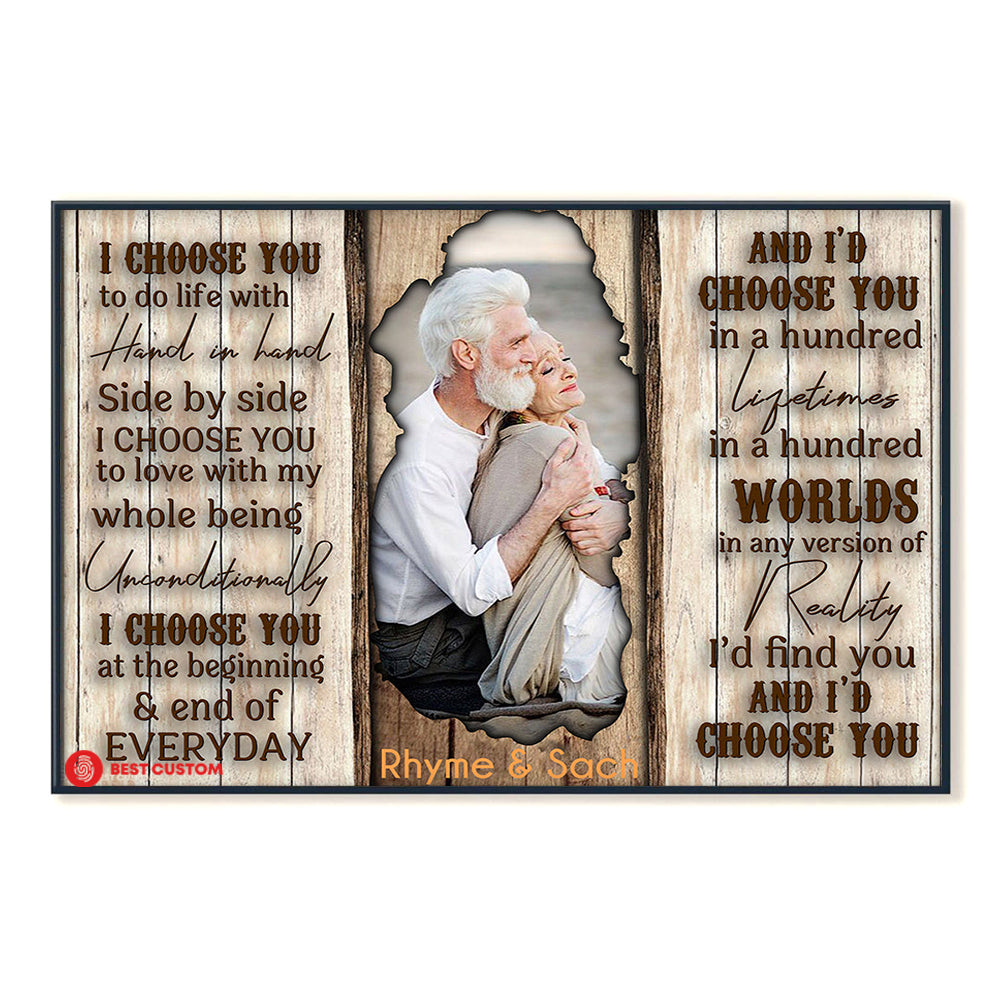 I Choose You To Do Life - Personalized Photo Poster & Canvas - Gift For Couple 22_3.jpg?v=1644630623