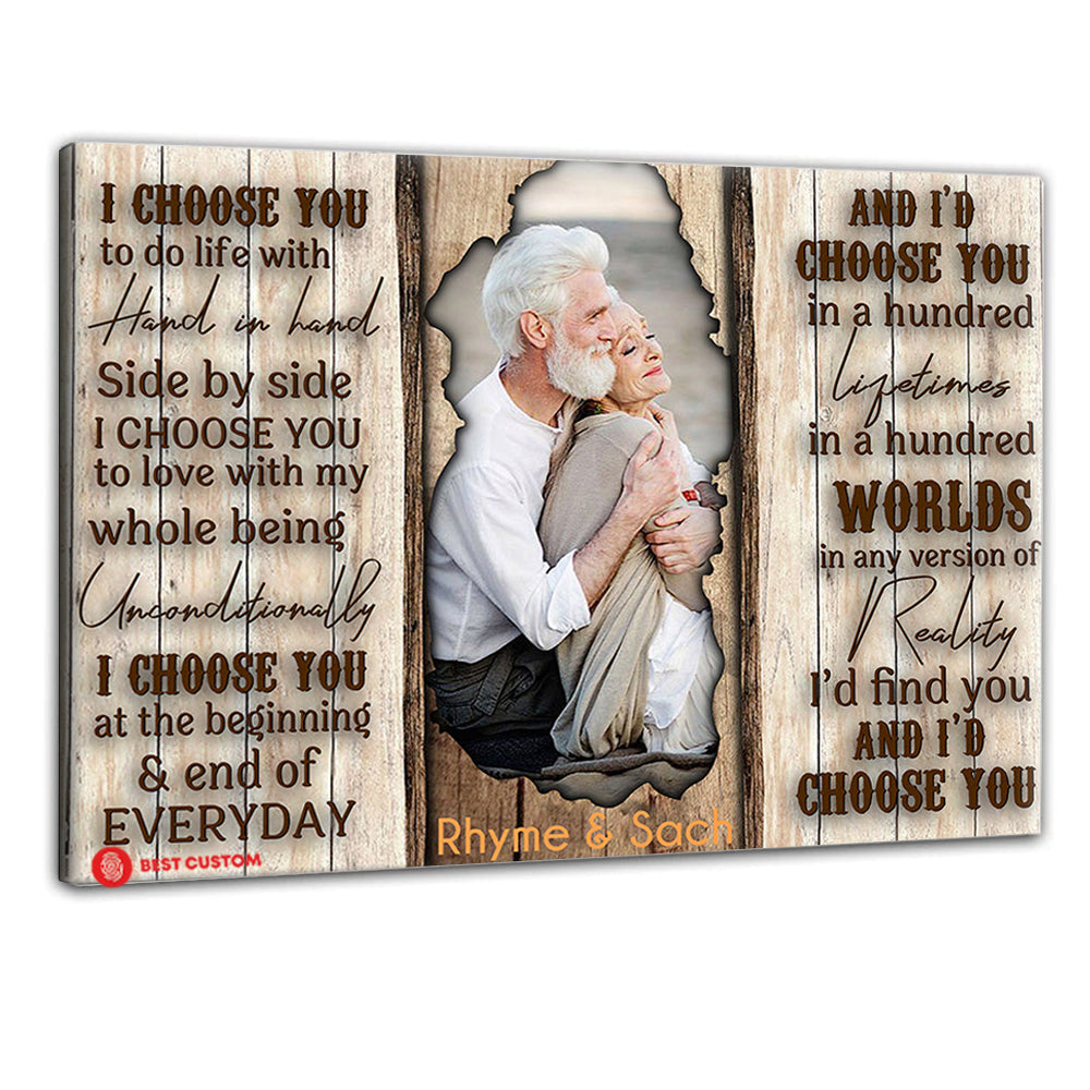 I Choose You To Do Life - Personalized Photo Poster & Canvas - Gift For Couple 22_4.jpg?v=1644630623