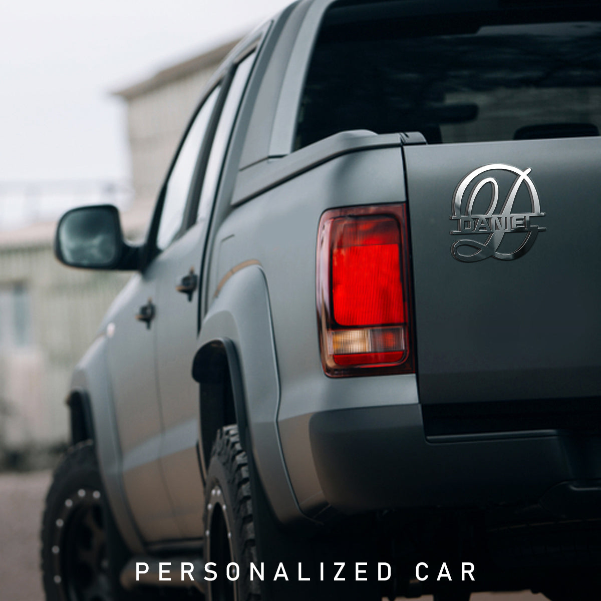 Initial Custom Name Personalized Custom Shape Emblem