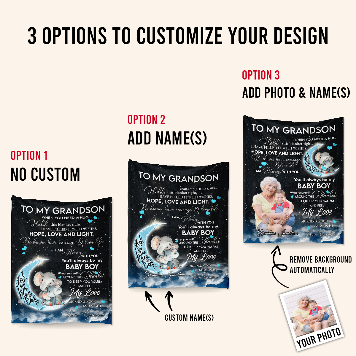 Gift For Grandson Blanket, To My Grandson You'll Always Be My Baby Boy Fleece Blanket Gift For Grandson Birthday Gift Home Decor Bedding Couch Sofa Soft And Comfy Cozy