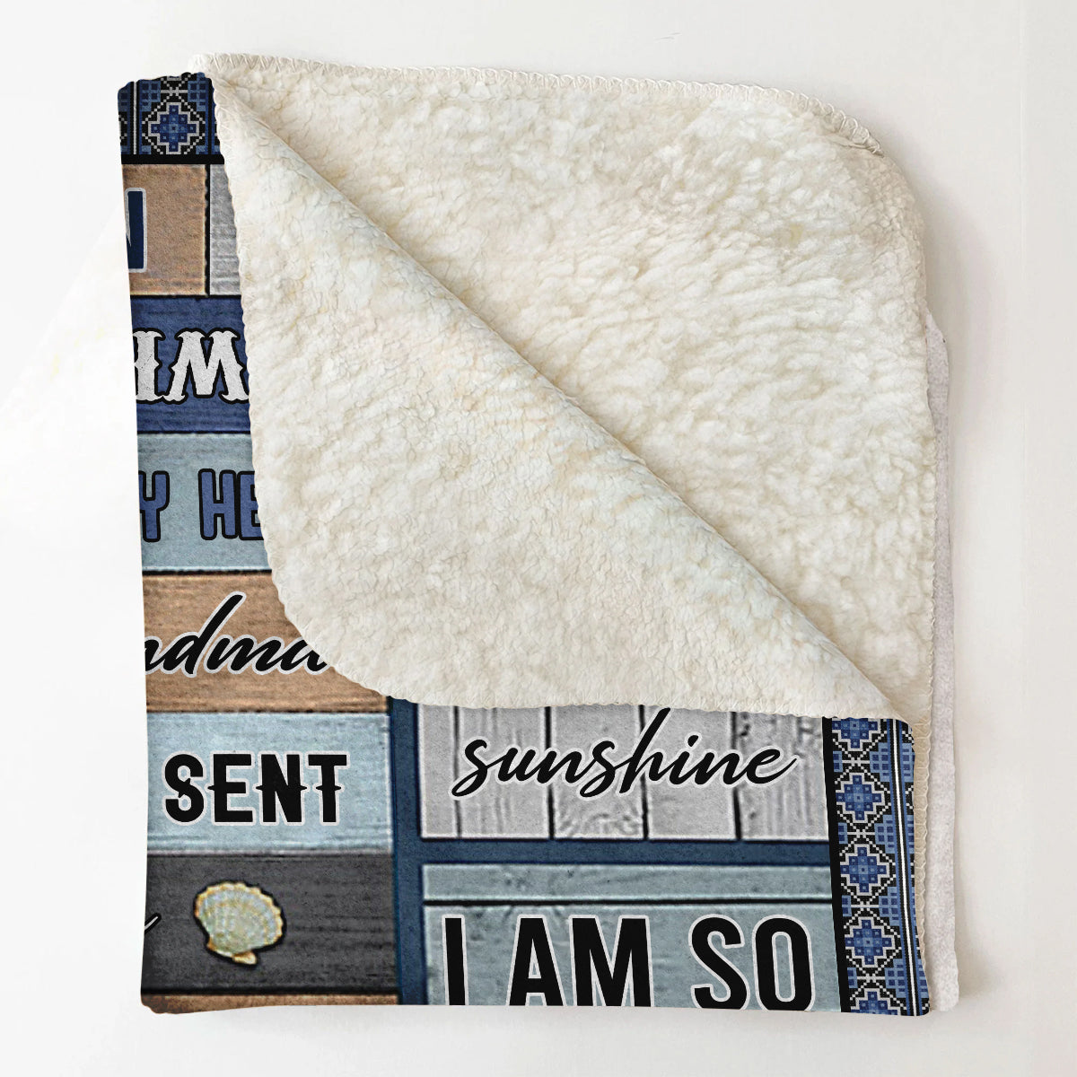 Gift From Grandson Blanket, To My Grandson Love You To The Moon And Back - Love From Grandma