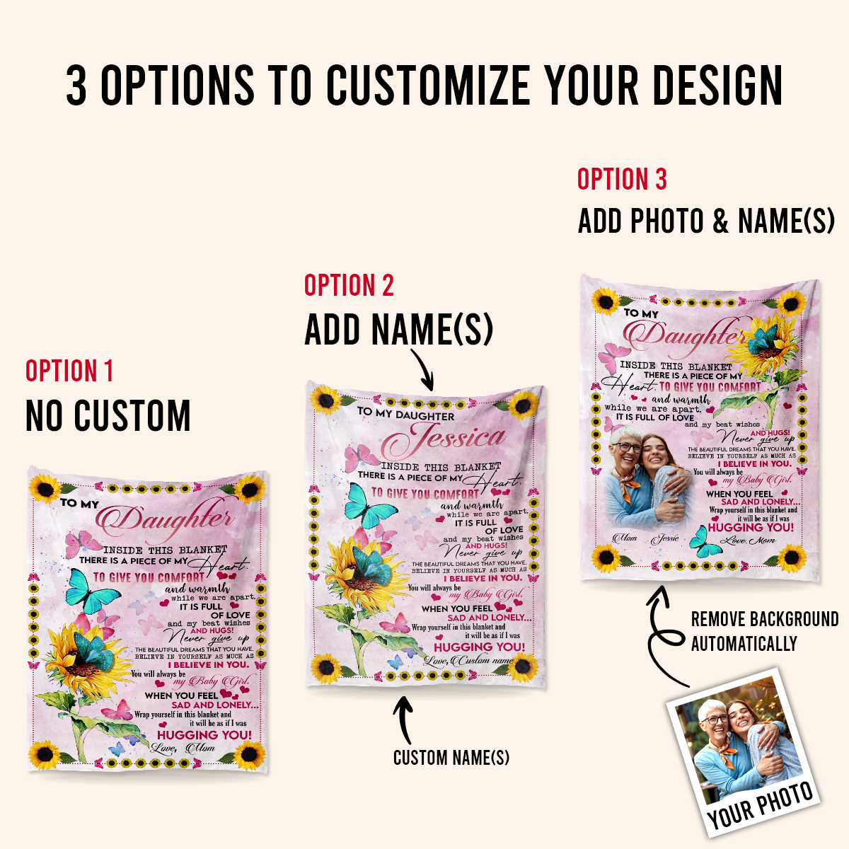 Personalised Photo Blanket - To My Daughter You Will Always Be My Baby Girl - Mom To Daughter, Personalized Gift For Daughter