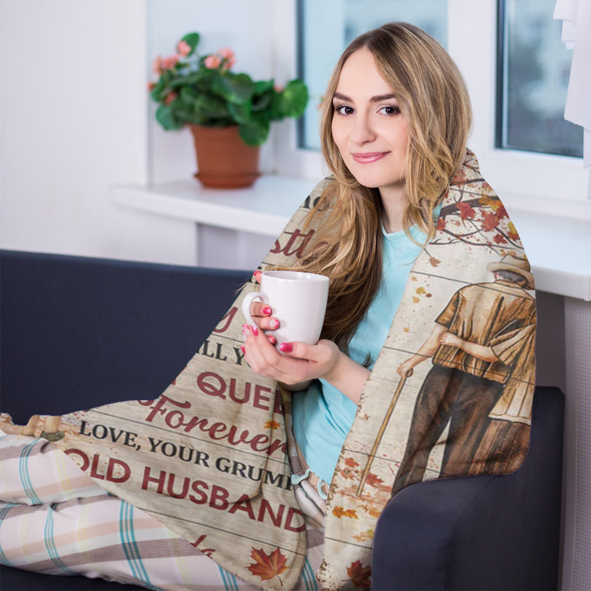 Best Valentine Gift For Girlfriend, Our Home Ain't No Castle Personalized Blanket - Gift For Couple