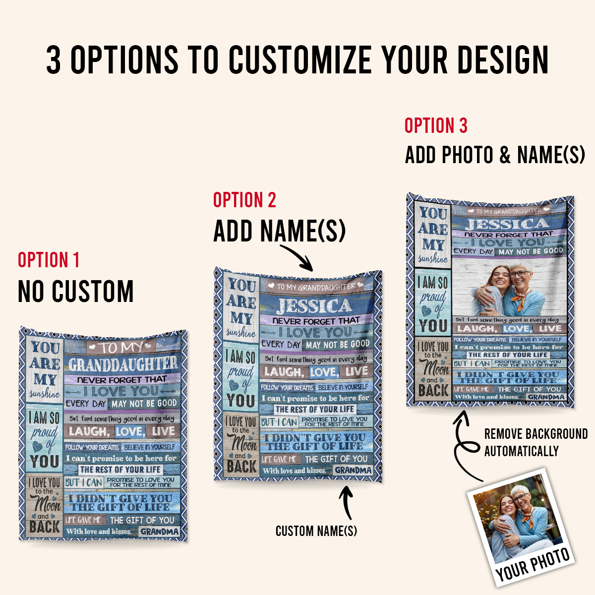 Grandma To Granddaughter You Are My Sunshine Fleece Blanket - Quilt Blanket