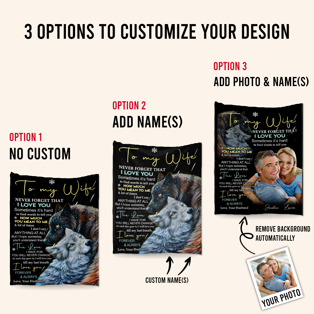 Customize Blanket With Pictures - To My Wife How Much You Mean To Me - Husband To Wife, Mother's Day Gift For Wife