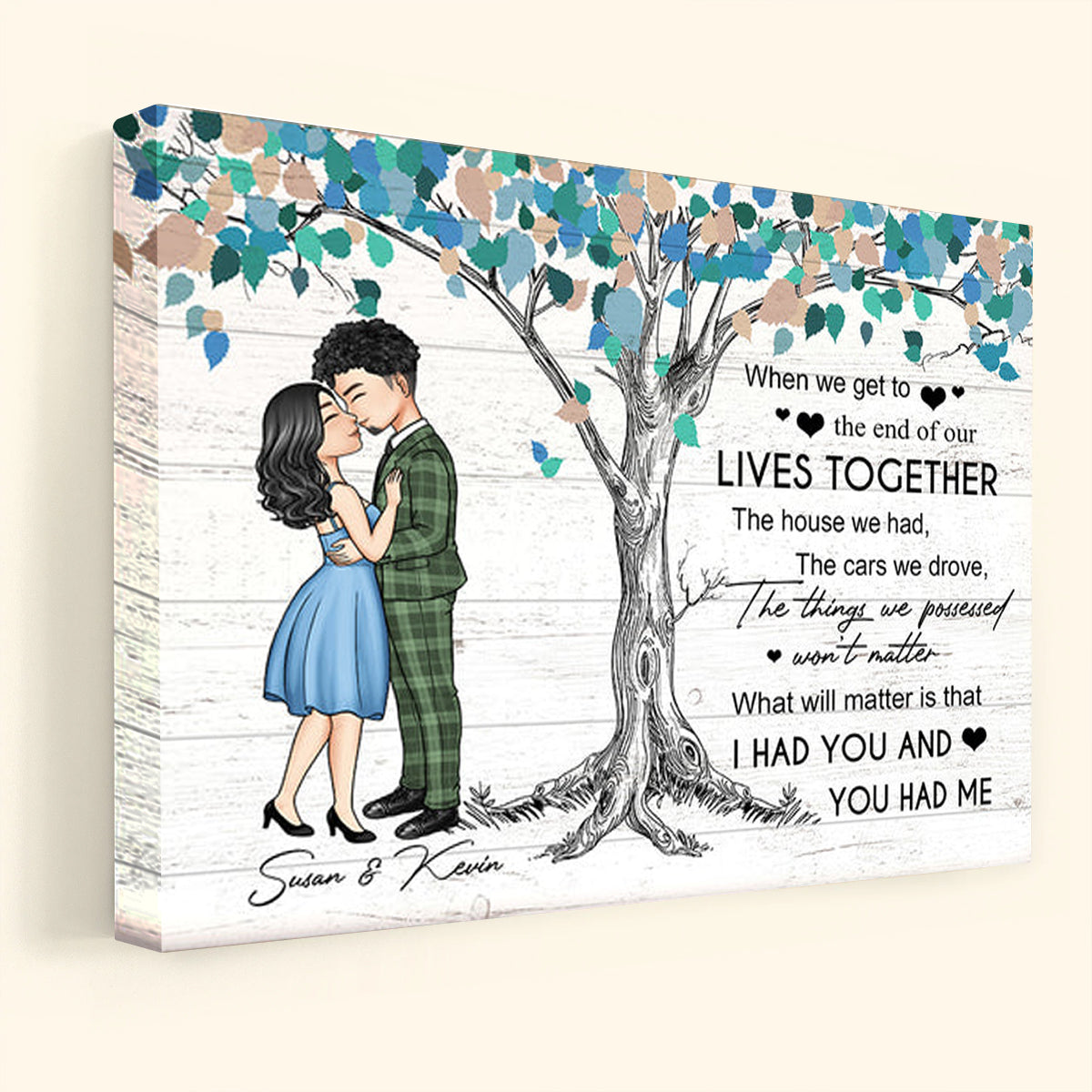 I Had You And You Had Me Personalized Poster - Canvas - Gift For Couple