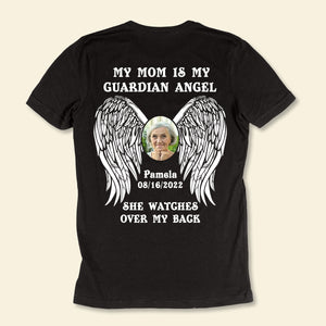 My Dad Is My Guardian Angel - Personalized Shirt - Memorial Gift For Family, Remembrance, Grief Gift, Sympathy Gift