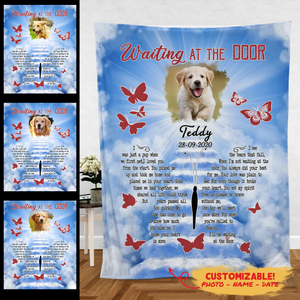Personalized Dog Memorial Blanket - I Know How Much You Miss Me - Puppy Memorial Gift