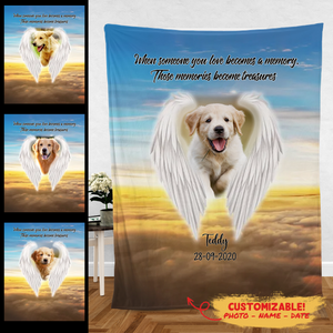 Dog Memorial Blanket - When Someone You Love Becomes A Memory - Memorial Ideas For Loss Of Dog