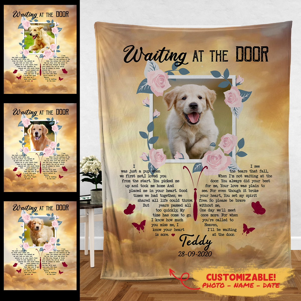 Dog Remembrance Blanket - You Set My Spirit Free - Dog Memorial Gifts For Men