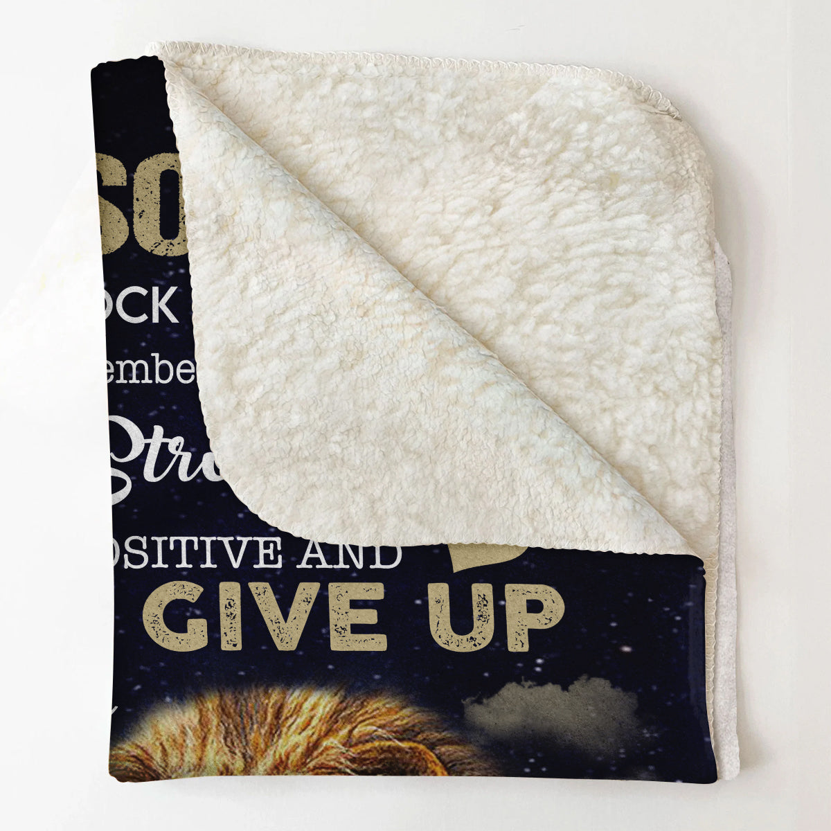 To My Son Blanket from Dad,Stay Strong Lion Blanket Cozy Premium Fleece Blanket,Weighted Blanket,Baby Blanket,Birthday Gift,Christmas Gift