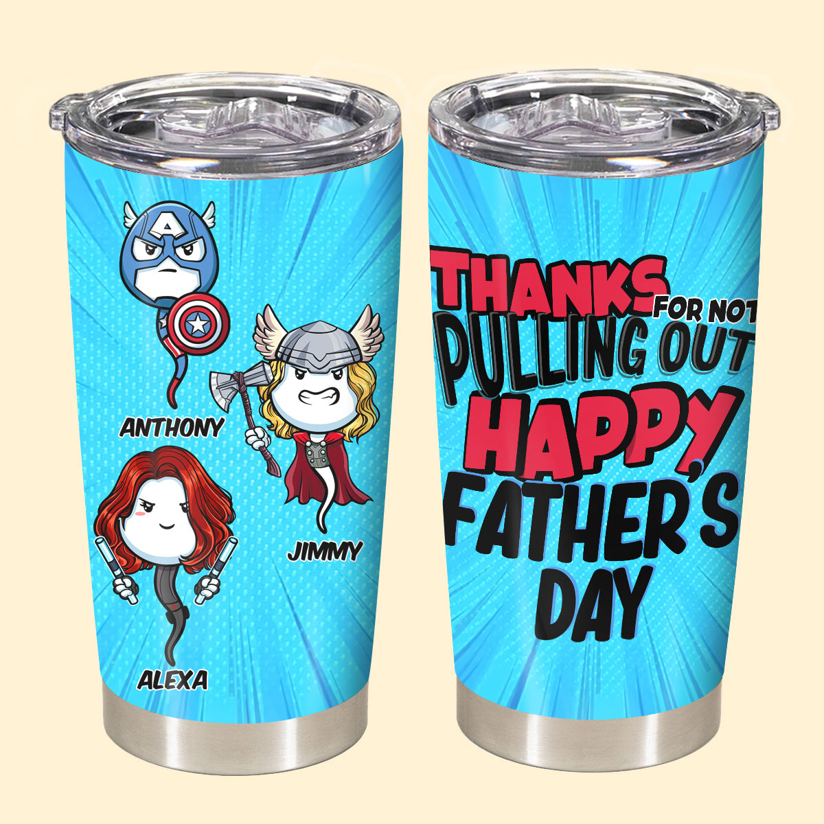 Multiverse Thanks For Not Pulling Out - Personalized Tumbler - Father's Day, Funny, Birthday Gift For Dad, Husband 2_f734d40c-b587-4702-9764-b77df1fb3776.jpg?v=1683620064