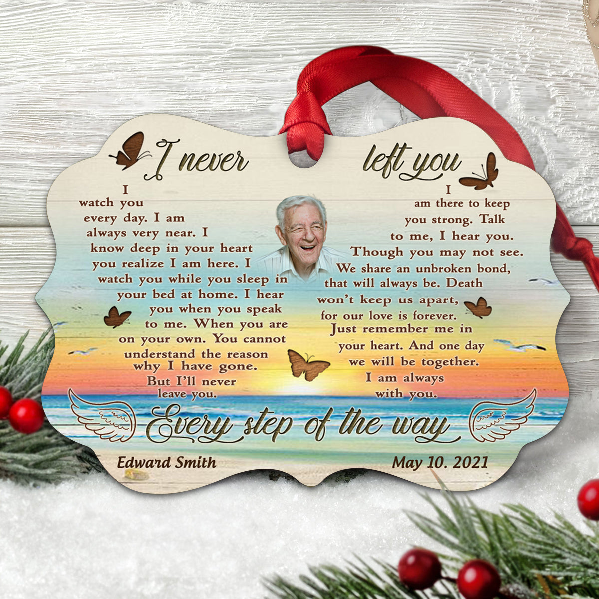 Consider This Blanket A Big Hug From Heaven - Personalized Photo Custom Shape Ornament - Memorial Gift For Family Members 2_f9b7f3c7-dd61-44e6-a954-e0a5b0f6ded5.jpg?v=1693384531