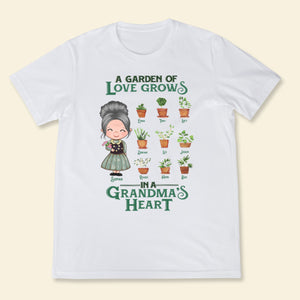 Grandma's Garden - Personalized Shirt - Loving, Birthday Gift For Grandma Apparel - Gift For Grandma