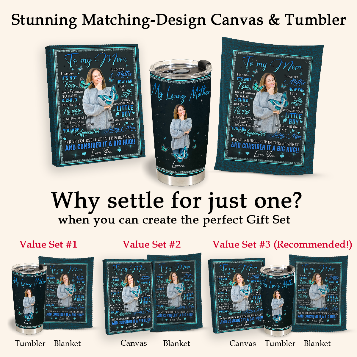 Personalized Blankets With Pictures - To My Mom It Doesn't Matter How Far I Go - Son To Mom, Daughter To Mom, Mother's Day Gift For Mom