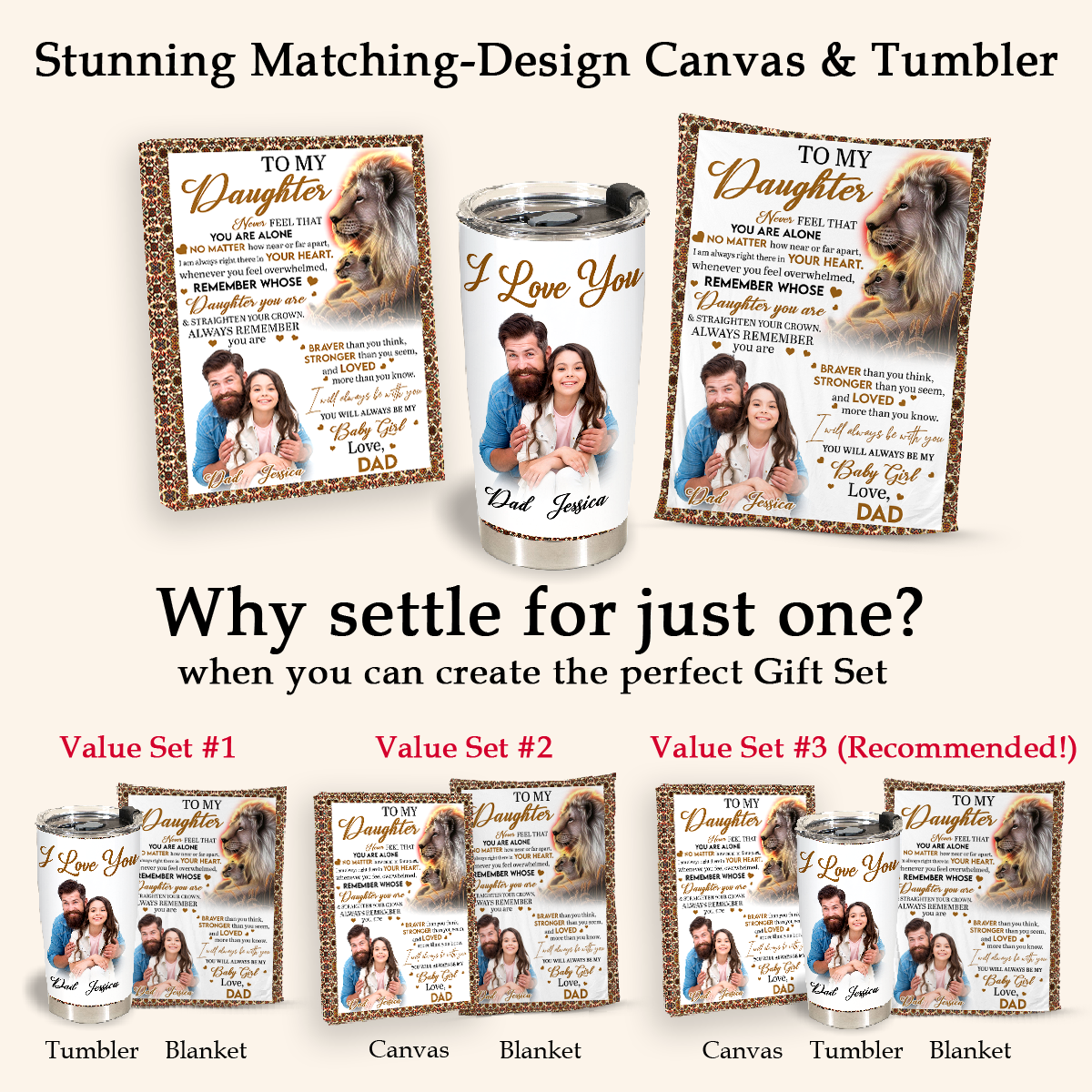 Lion Dad To My Daughter Blanket Gift For Daughter