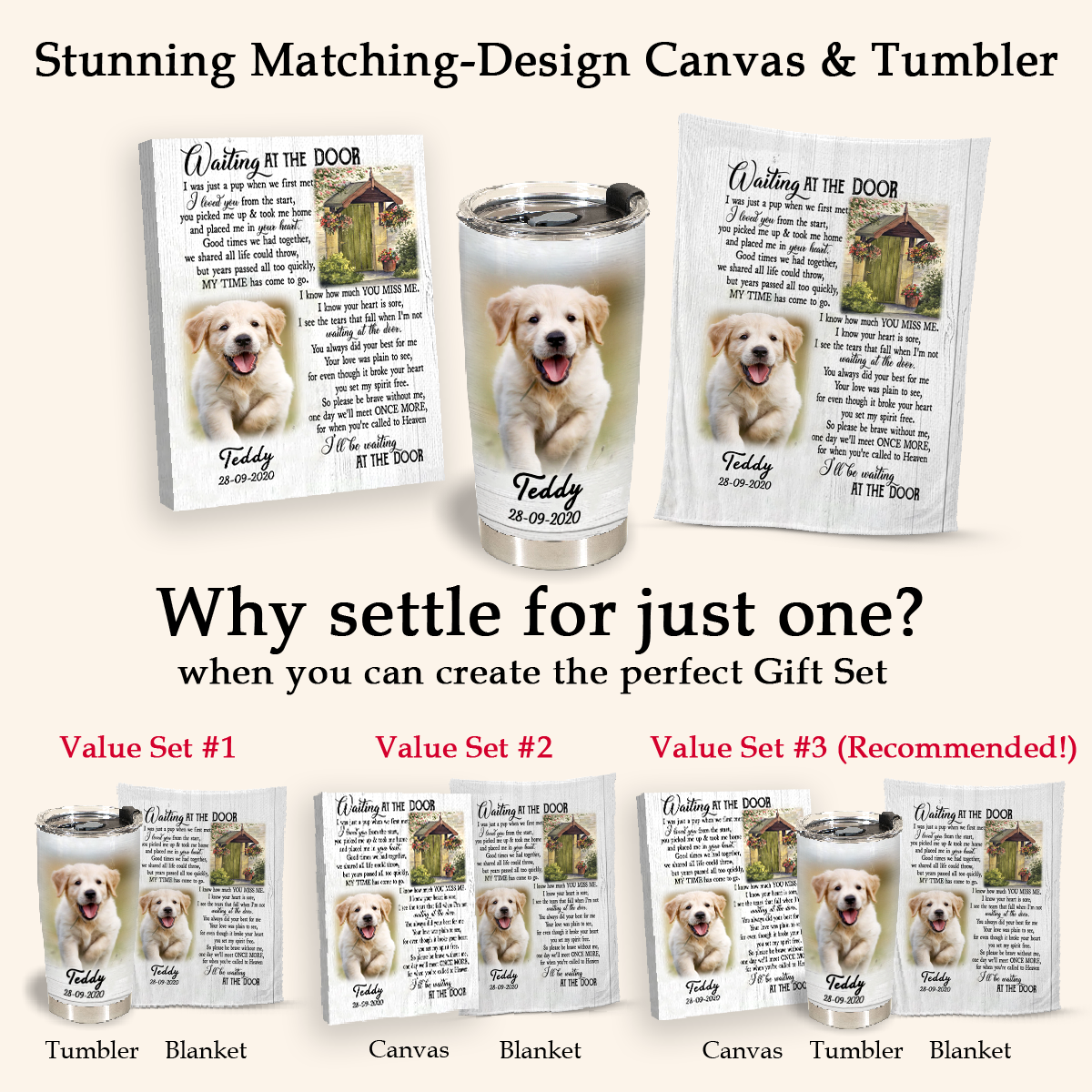 Memorial Blanket For Dog - My Time Has Come To Go - Memorial Gift For Dog Loss